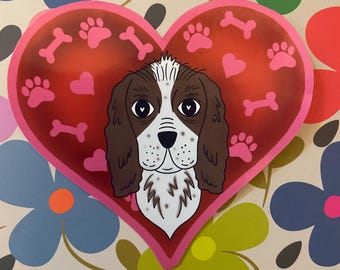 Cocker Spaniel Dog sticker - Variety of colours