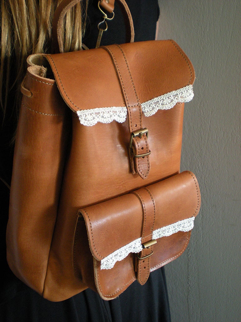 hard leather backpack