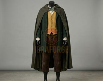 Frodo Baggins Cosplay Costume Ring-bearer Hobbit Outfit The Shire