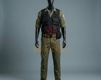 Chris Redfield Cosplay Costume Resident Evil Code Veronica Outfit