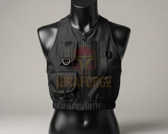 Women's Tactical Vest Military Style Utility Vest for Cosplay