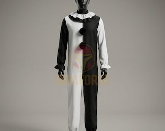 Horror Clown Cosplay Costume Creepy Scary Clown Halloween Outfit