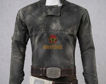 Cal Kestis Cosplay Outfit Jedi Survivor Costume with Shirt, Pants & Leather Belt Holster