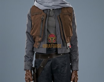 Jyn Erso Cosplay Suit with Belt Rogue One Rebel Alliance Outfit