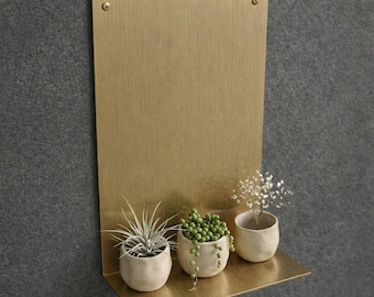 Luxus Messing schwebendes Regal Dekor: Pflanzen Regal, Badezimmer Regal, Metall Bücher Regal Dekor