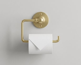 Solid Brass Toilet Paper Holder: Modern Bathroom Roll Holder