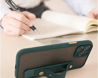 Universal Phone Grip Strap | Adjustable Finger Holder Stand for iPhone | One Hand Smartphone Grip