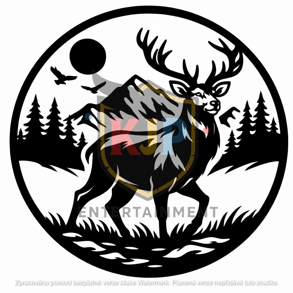 Wildlife Inlay Bundle | 7 Forest Animal Wood Designs (SVG, PNG) - Etsy