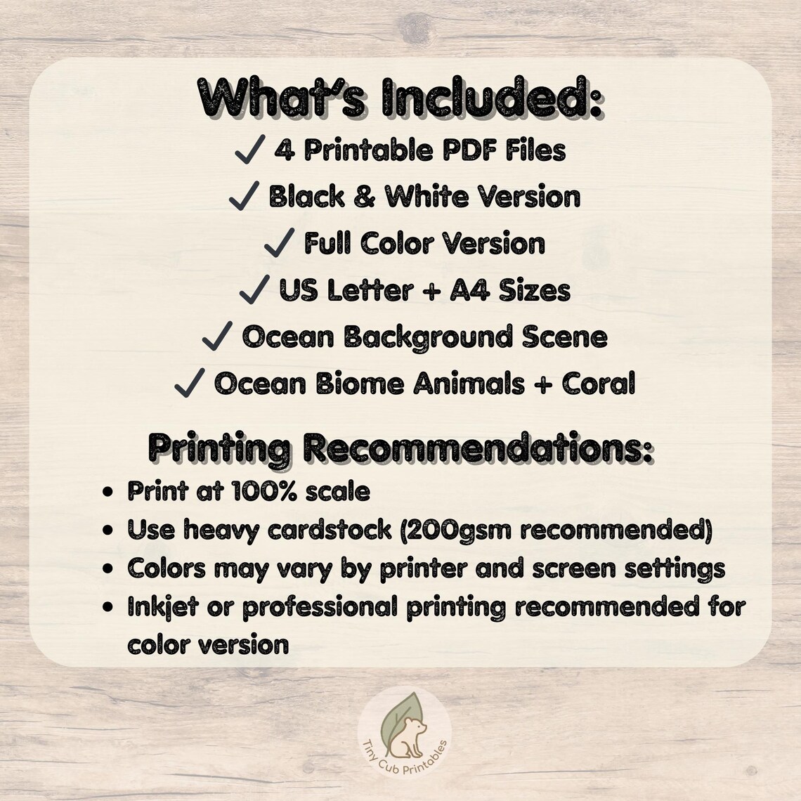 Ocean Biome Cut and Paste Craft | Ocean Animals Habitat Activity | Kids ...
