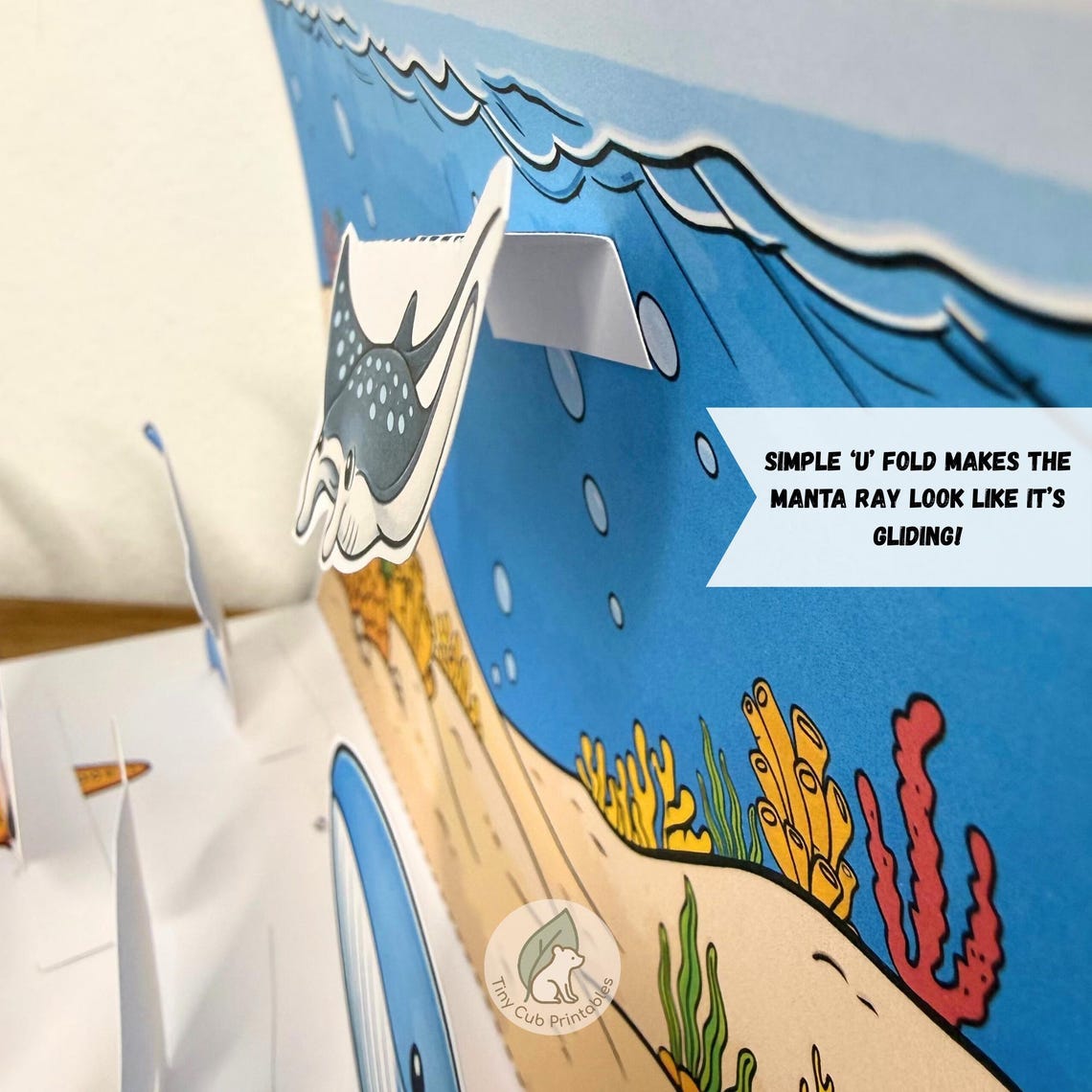 Ocean Biome Cut and Paste Craft | Ocean Animals Habitat Activity | Kids ...