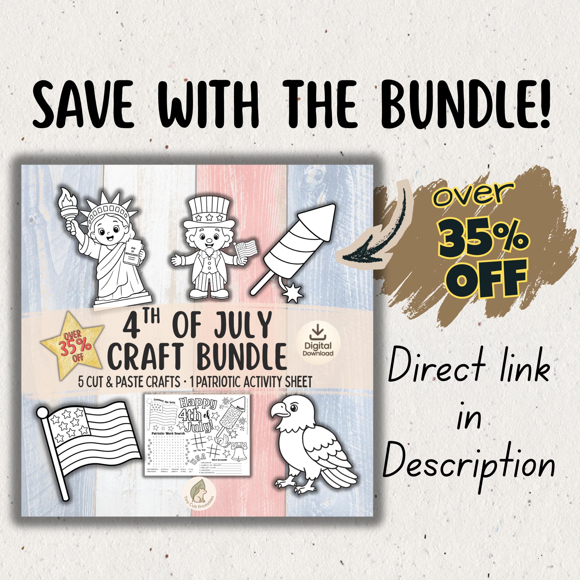 Build Uncle Sam Craft Printable | 4th of July Cut and Paste Activity ...