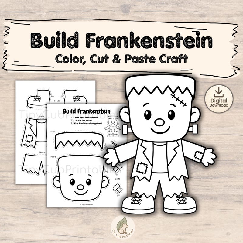 Easy Frankenstein Drawing - Etsy