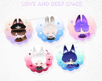 LADS Charms | Stickers | Love and Deep Space by @Krusierweasley