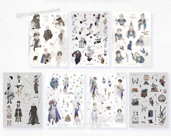 Original Holofolic Sticker Sheets by @Krusierweasley
