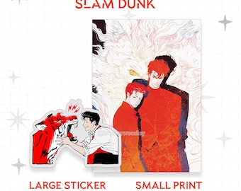 Slam Dunk A5 Prints | Hanamichi & Yohei by @Krusierweasley