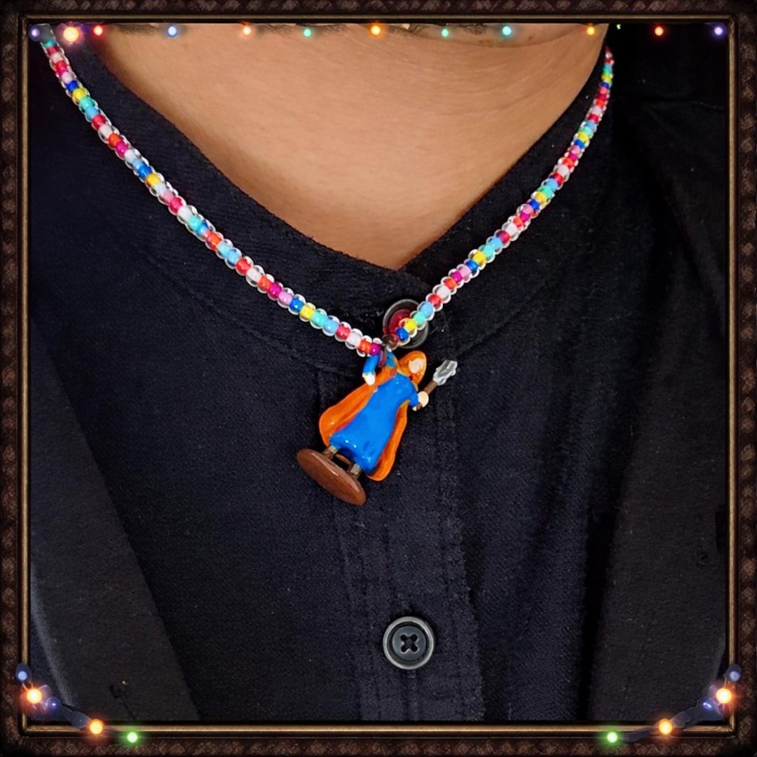 In-stock | Holly the Heroic Necklace | Hand Painted Cold Enamel