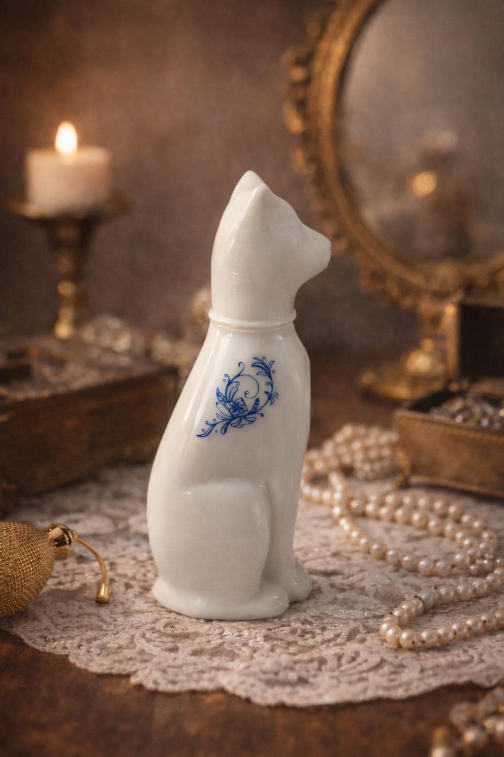 Avon Blue Cat Bottle - Etsy