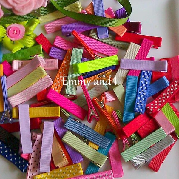 50  fully lined hair clips with non slip grips attached