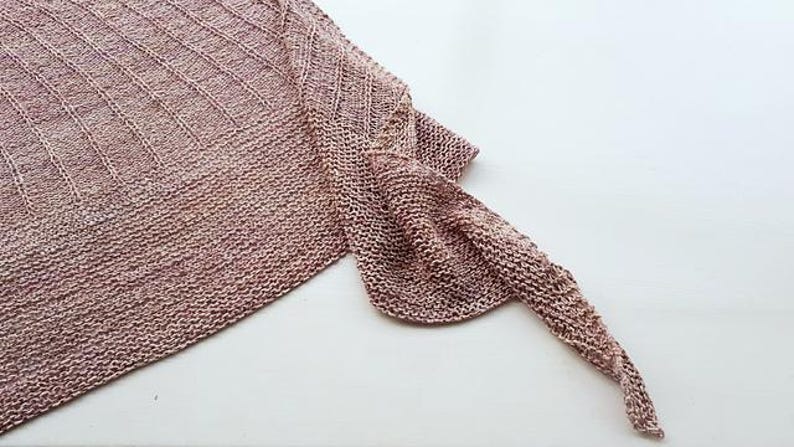 Symmetrical Triangle Shawl KNIT PATTERN - Etsy
