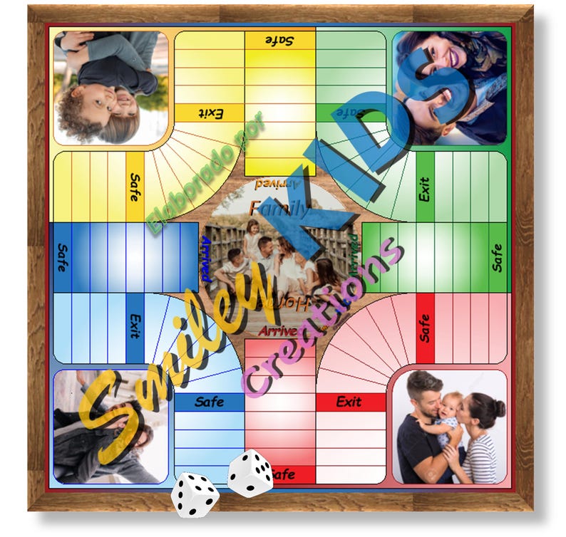 Parques De Vidrio 6 Puestos Juego De Mesa Parchis