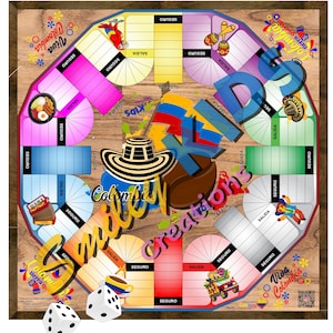 Puede incluir: Un juego de mesa colorido con temática colombiana, con ilustraciones de un sombrero, granos de café y una bandera. El tablero tiene espacios con las etiquetas "Seguro" y "Salida", con dados en la parte inferior. También está presente el texto "Viva Colombia".