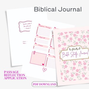 Biblical Journal – Printable Scripture Study Pages | Faith Planner | Prayer Journal