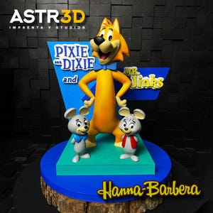 Pixie and Dixie and Mr. Jinks  (17cm) - Figures Colection Vintage Cartoons Old Hanna Barbera