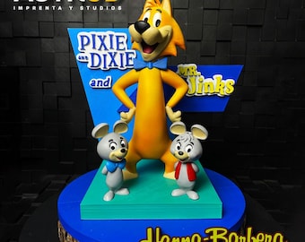 Pixie and Dixie and Mr. Jinks  (17cm) - Figures Colection Vintage Cartoons Old Hanna Barbera
