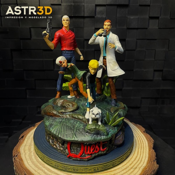Jonny Quest Diorama Figure Vintage Figure Jonny Quest Old Figures