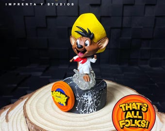 Speedy Gonzales Fanart Figure 9cm – Figure Speedy Sculpture Cartoons Cartoon Vintage