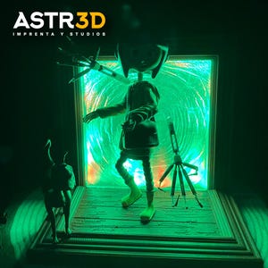 Diorama Lampara de Coraline - Coraline Lamp Coraline And The Secret Door imagen 5