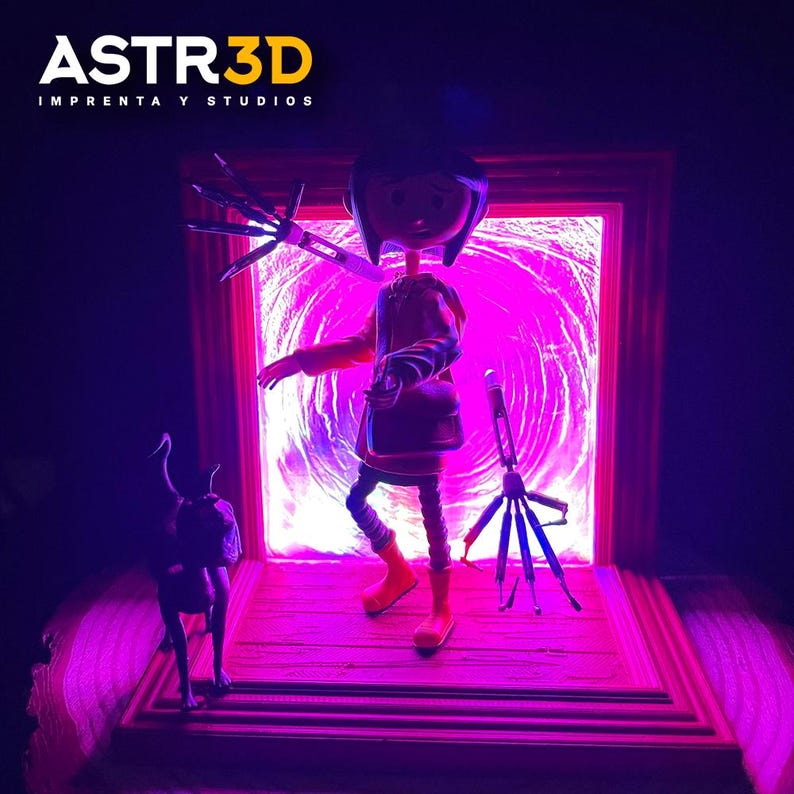 Diorama Lampara de Coraline - Coraline Lamp Coraline And The Secret Door imagen 7