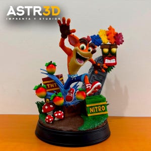 Crash bandicoot figure - Etsy 日本