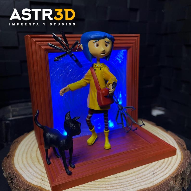 Diorama Lampara de Coraline - Coraline Lamp Coraline And The Secret Door imagen 4