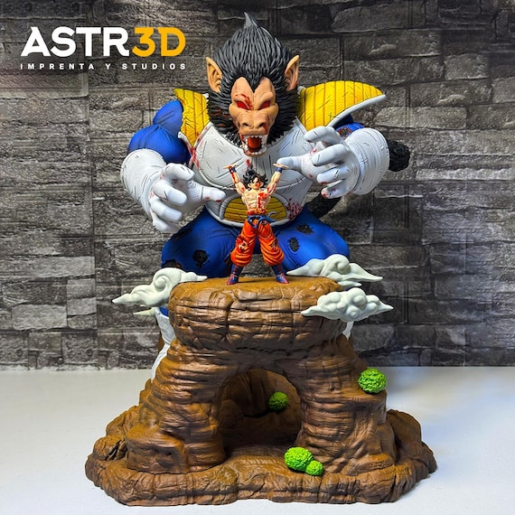 Diorama Ozaru Vegeta Vs Goku - Goku DBZ Diorama Giant Monkey Ozaru