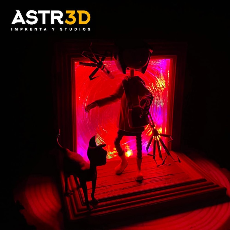 Diorama Lampara de Coraline - Coraline Lamp Coraline And The Secret Door imagen 2