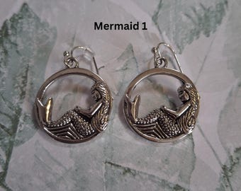 Ocean Charm Dangle Earrings | Coastal Beach Jewelry, Boho Gift