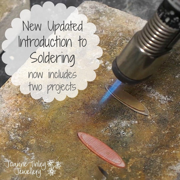 An Introduction to Soldering with two practice projects - jewelry making tutorial ebook