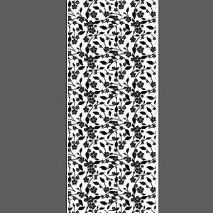Frühlingsblüten groß – Manschettenlängen – lasergraviertes Texturblattmuster für Walzwerk und Metallton