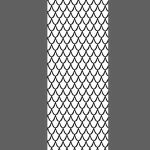 Dragonscales 2 small vertical cuff - laser engraved texture sheet pattern for rolling mill and metal clay