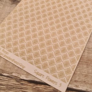 Square Flowers 3 - laser engraved texture sheet pattern for rolling mill