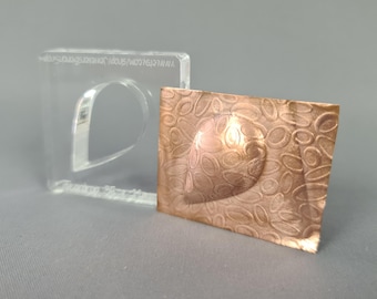 Teardrop silhouette press dies for jewellery making - hydraulic press die - metal forming