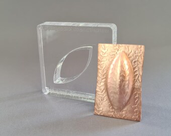 Thin Leaf silhouette press dies for jewellery making - hydraulic press die - metal forming