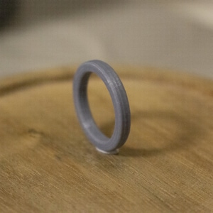 Ring Set for sand casting - 3mm wide rectangular - UK sizes H-Z - 3D printed