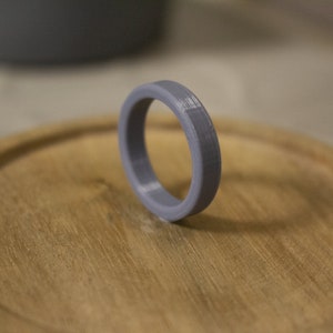 Ring Set for sand casting - 5mm wide rectangular - UK sizes H-Z - 3D printed