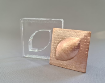 Leaf silhouette press dies for jewellery making - hydraulic press die - metal forming