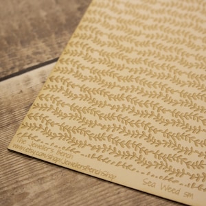 Seaweed small - laser engraved texture sheet pattern for rolling mill