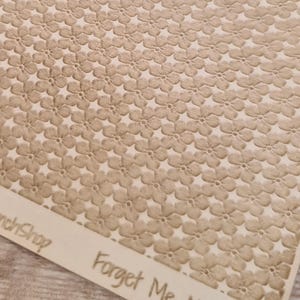 Forget-me-not flowers small - laser engraved texture sheet for pattern rolling mill
