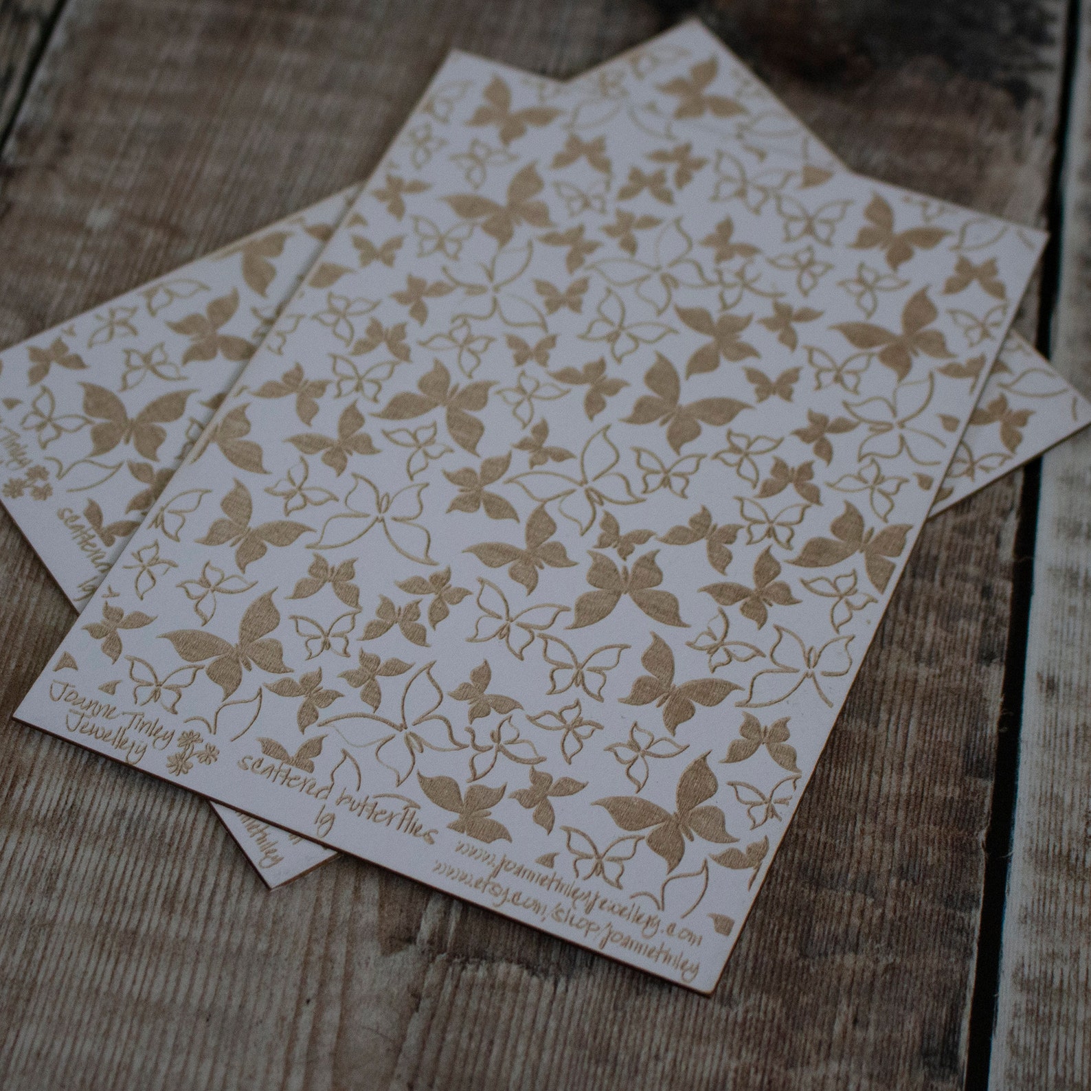 Scattered Butterflies Large Laser Engraved Texture Sheet - Etsy