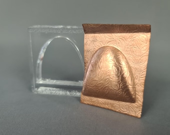 Shield silhouette press dies for jewellery making - hydraulic press die - metal forming